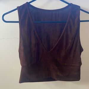 SHEIN Brown Crop Top